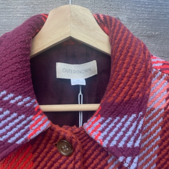 Outerknown Cloud Weave Shirt Jacket in Addison Plaid NWT - Picture 10 of 11